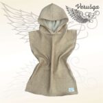 Pončo s kapucňou mušelín